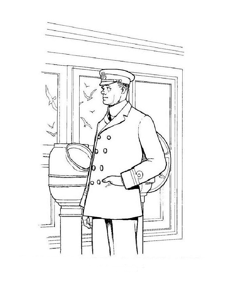 Titanic coloring pages