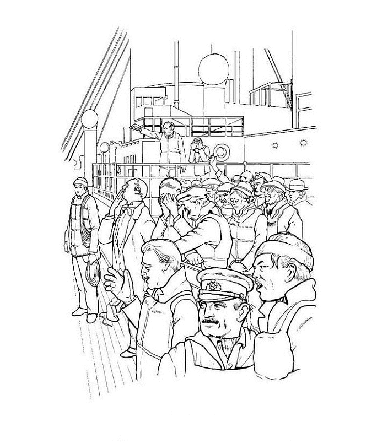 Titanic coloring pages