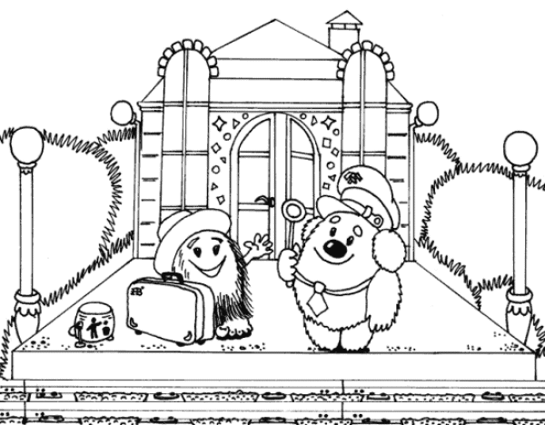 Train coloring pages