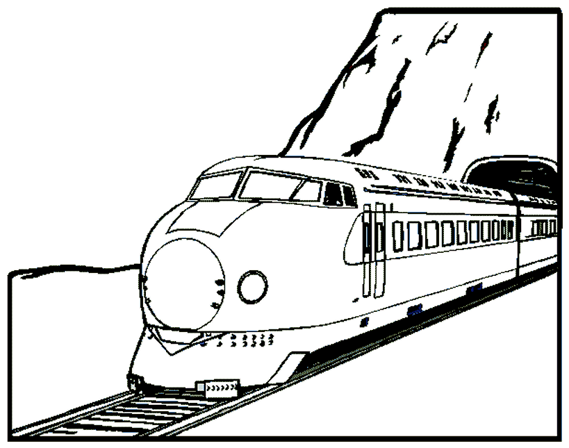 Train coloring pages