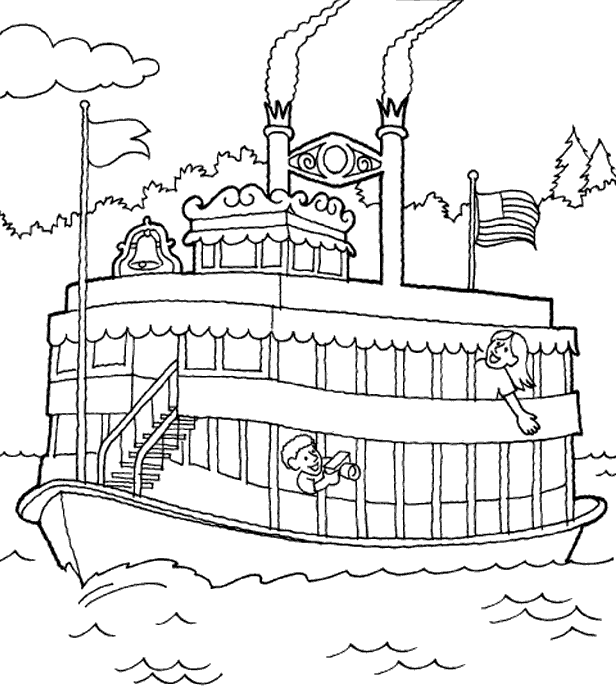 Transport coloring pages