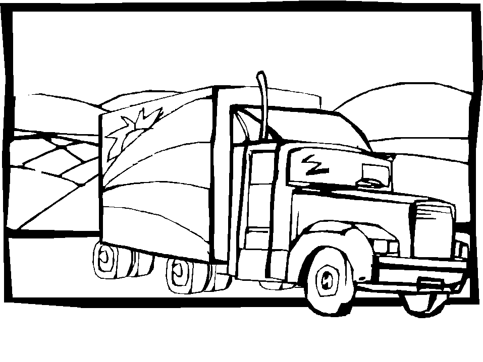 Truck coloring pages