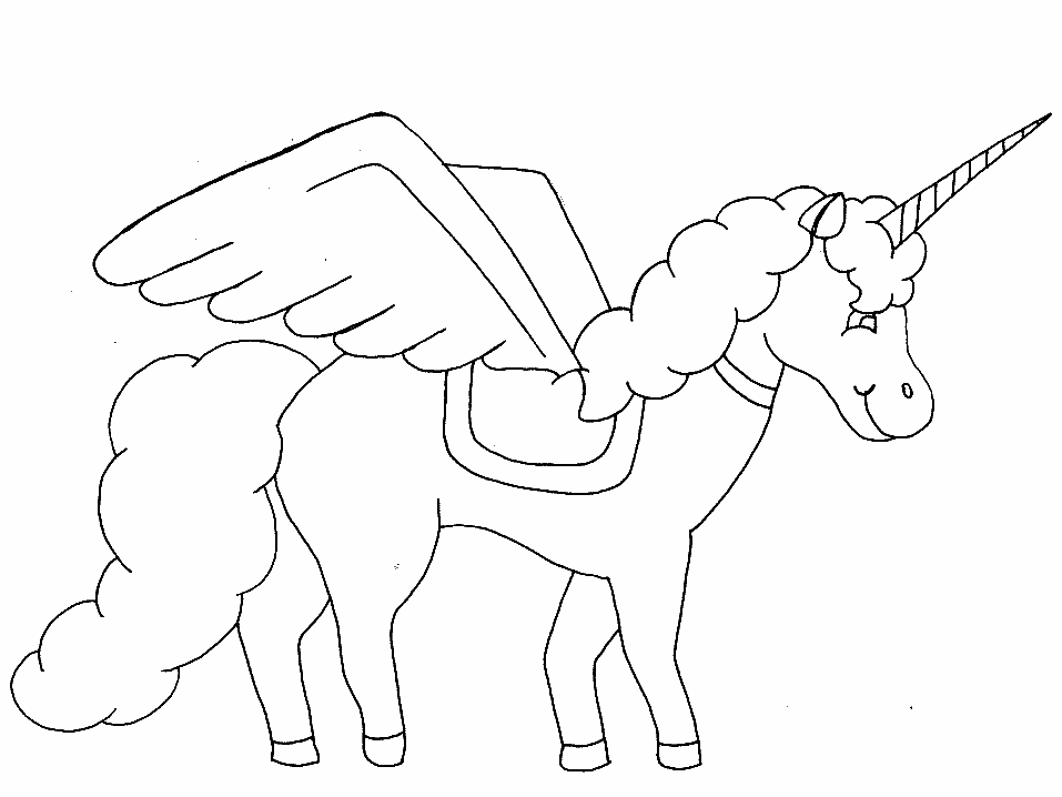 Unicorn coloring pages