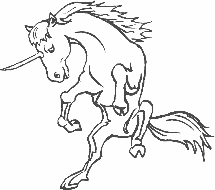 Unicorn coloring pages