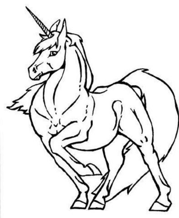 Unicorn coloring pages