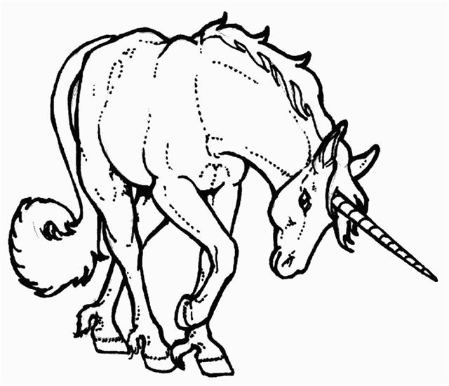 Unicorn coloring pages