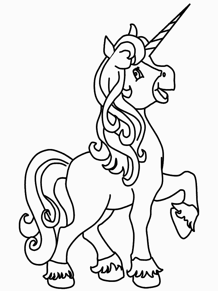 Unicorn coloring pages