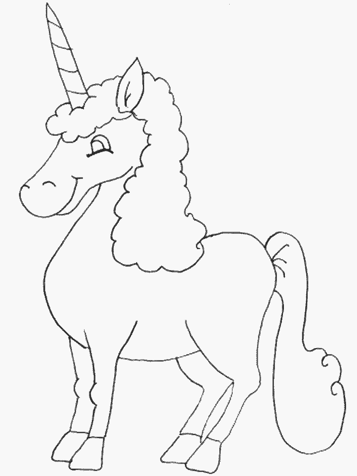 Unicorn Coloring Page | PicGifs.com