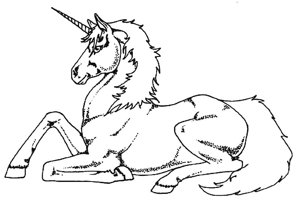 Unicorn coloring pages