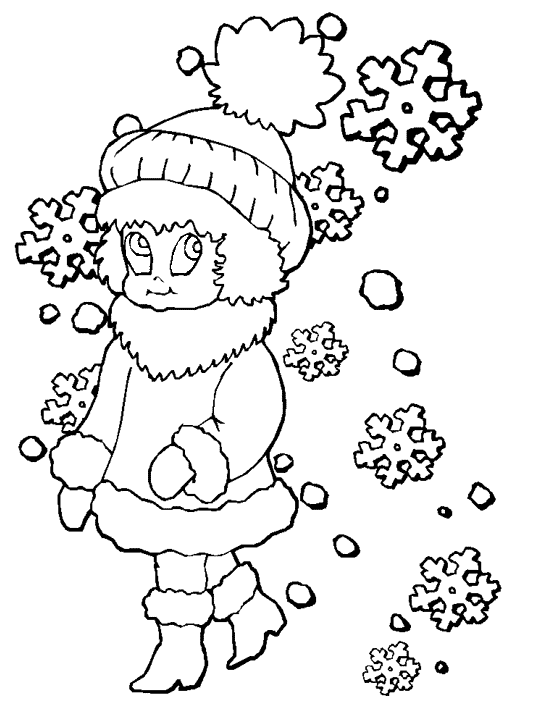 Winter coloring pages