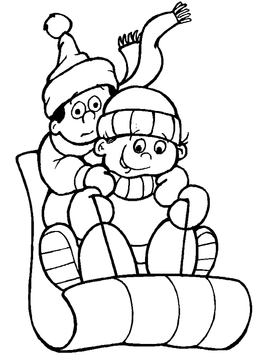 Winter coloring pages