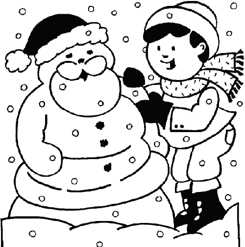 Winter coloring pages