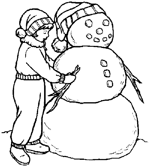 Winter coloring pages