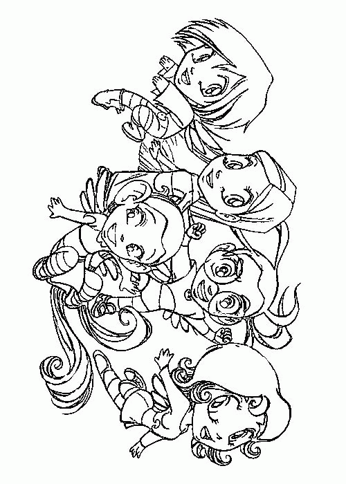 Witch coloring pages