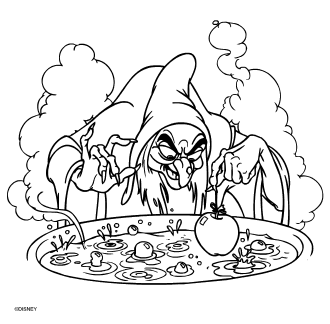 Witch coloring pages