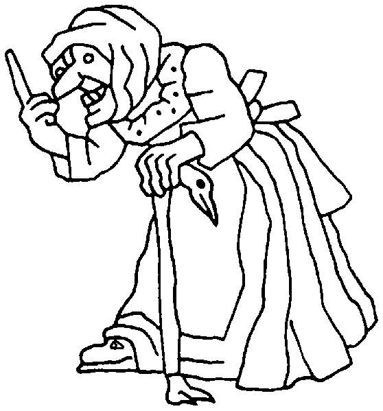 Witch coloring pages