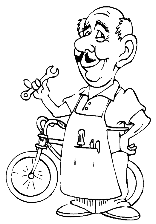 Work coloring pages
