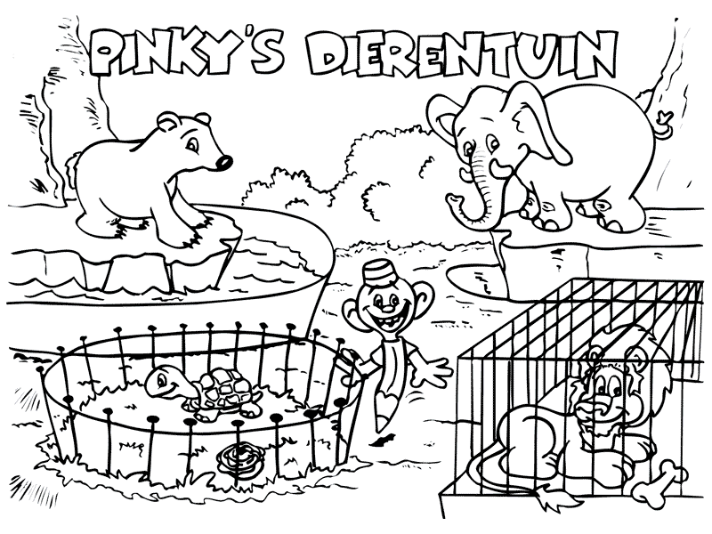 Zoo coloring pages