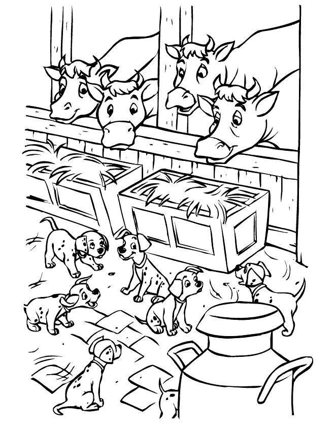 101 dalmatians coloring pages