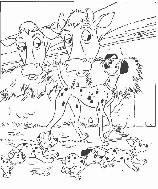 101 dalmatians coloring pages