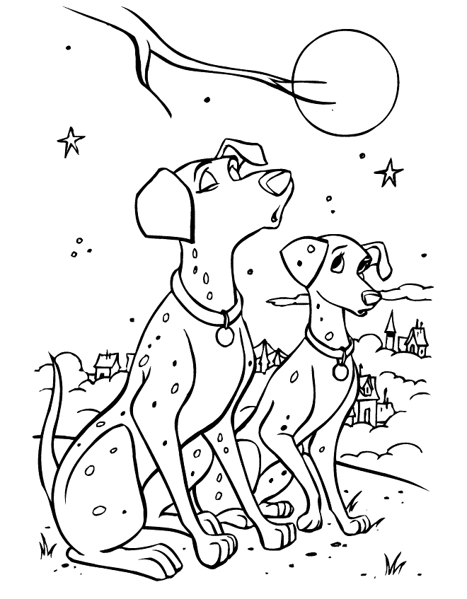 101 dalmatians coloring pages