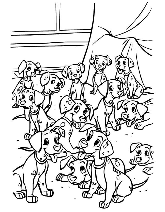 101 dalmatians coloring pages