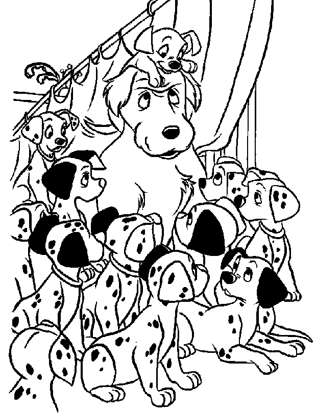 101 dalmatians coloring pages