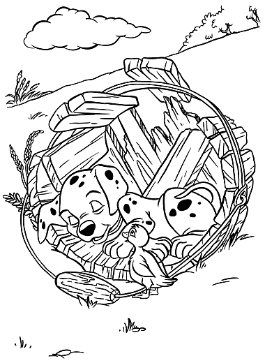 101 dalmatians coloring pages