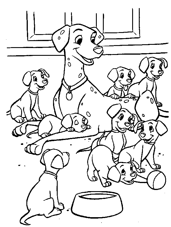 101 dalmatians coloring pages