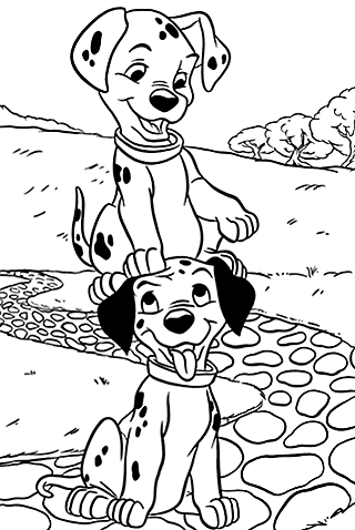 101 dalmatians coloring pages