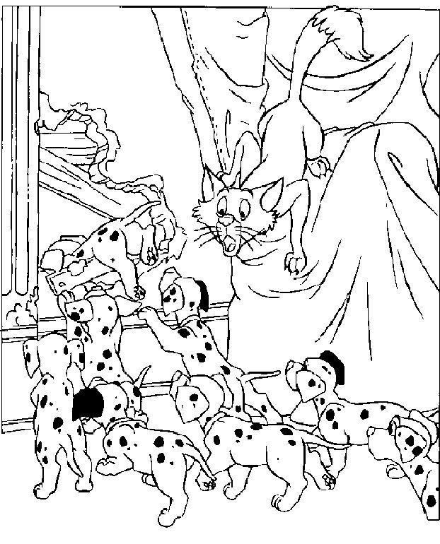 101 dalmatians coloring pages