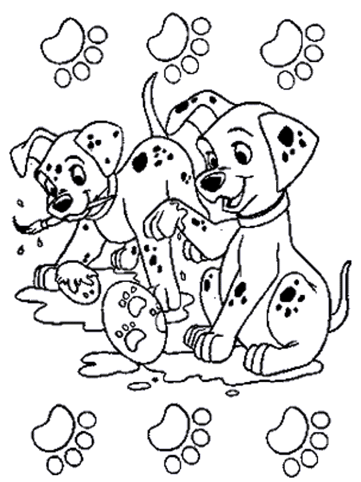 101 dalmatians coloring pages