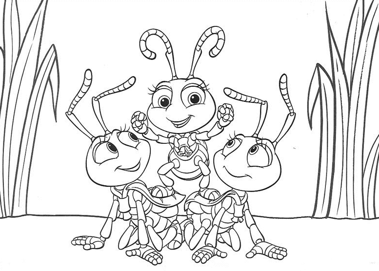 A bugs life coloring pages