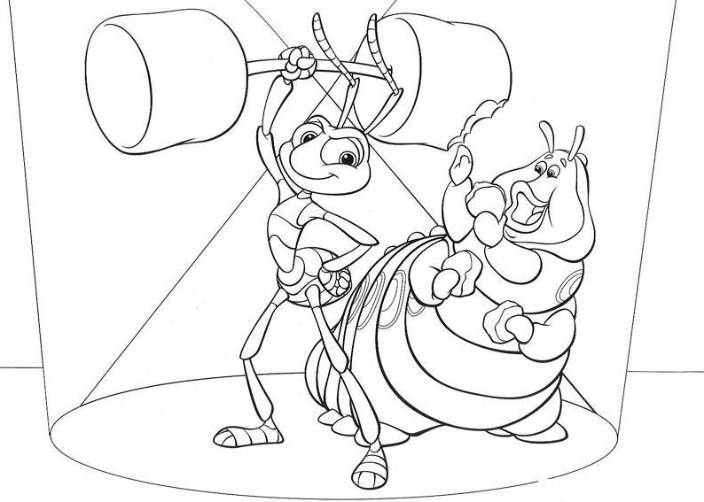 A bugs life coloring pages