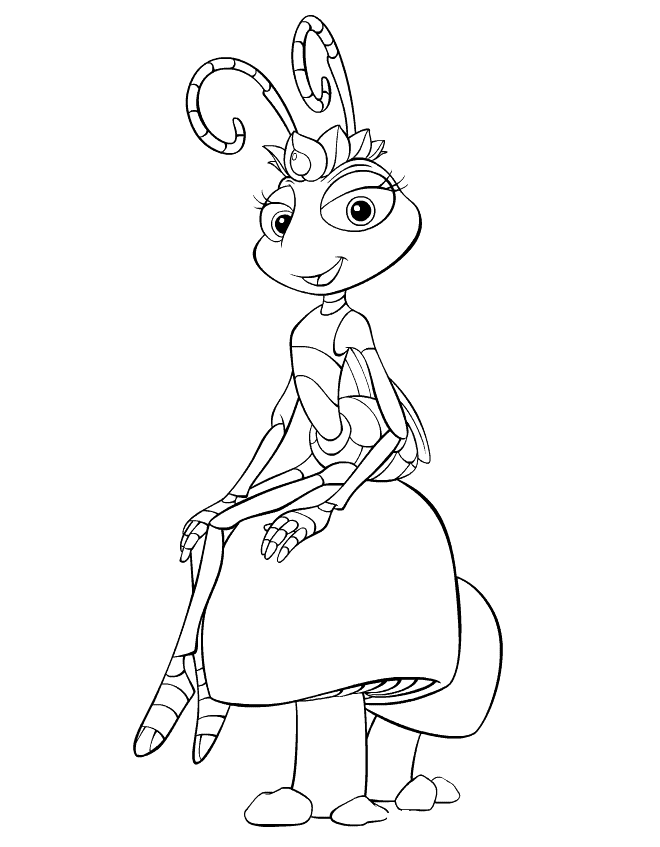 A bugs life coloring pages