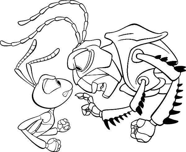 A bugs life coloring pages