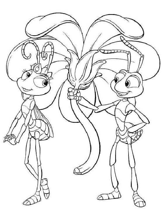 A bugs life coloring pages