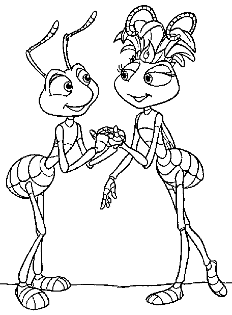 A bugs life coloring pages