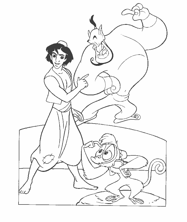 Aladdin coloring pages