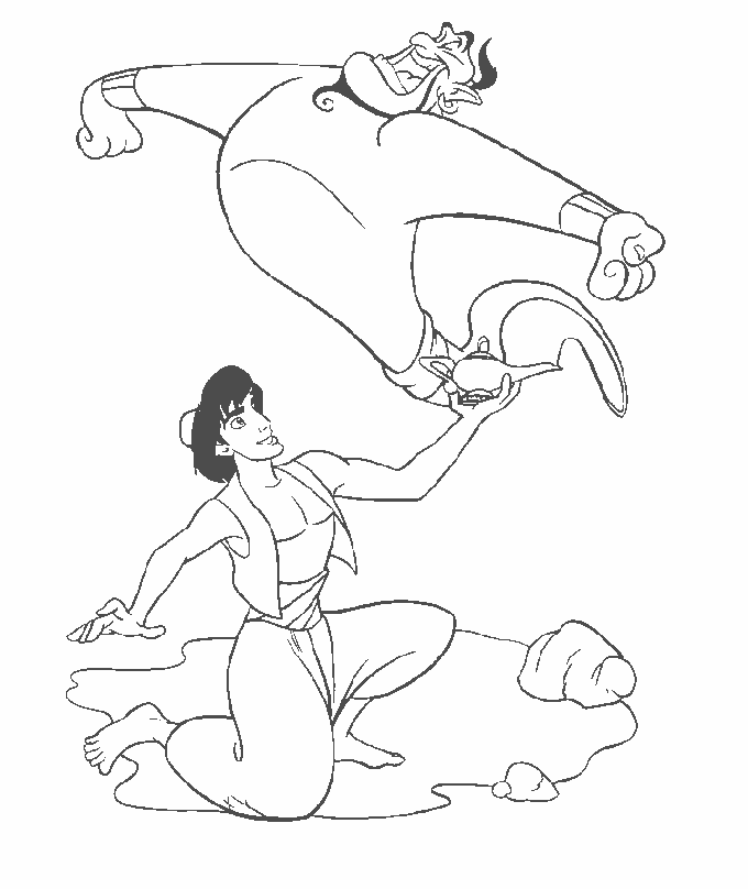 Aladdin coloring pages