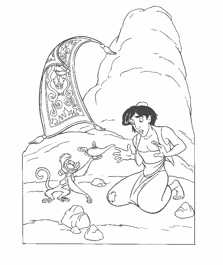 Aladdin coloring pages