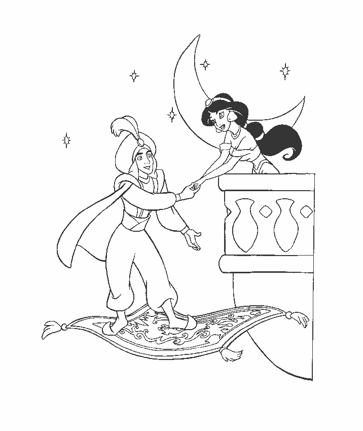 Aladdin coloring pages