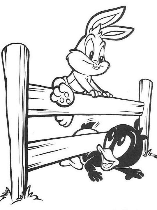 Baby looney tunes coloring pages