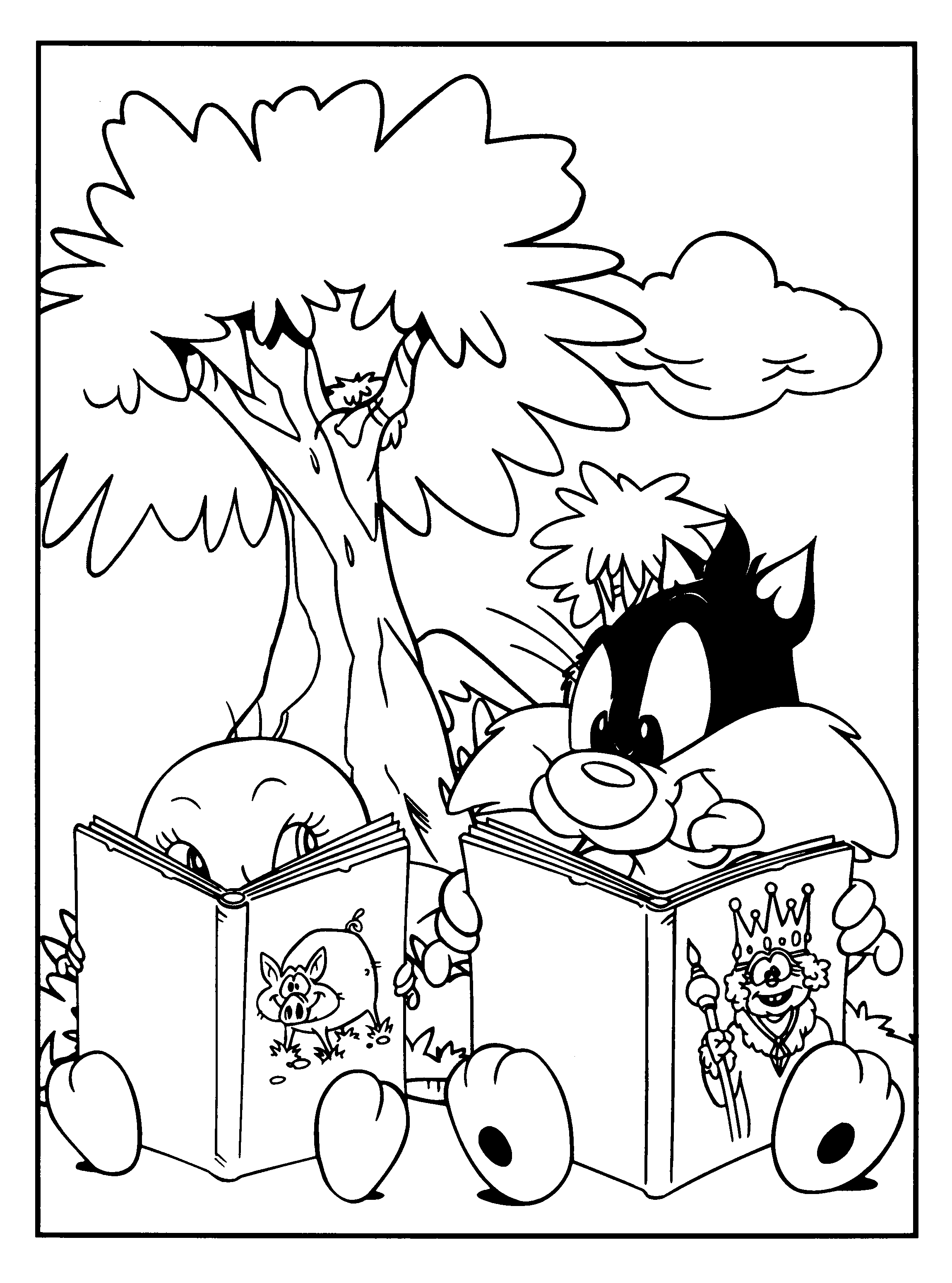 Baby looney tunes coloring pages