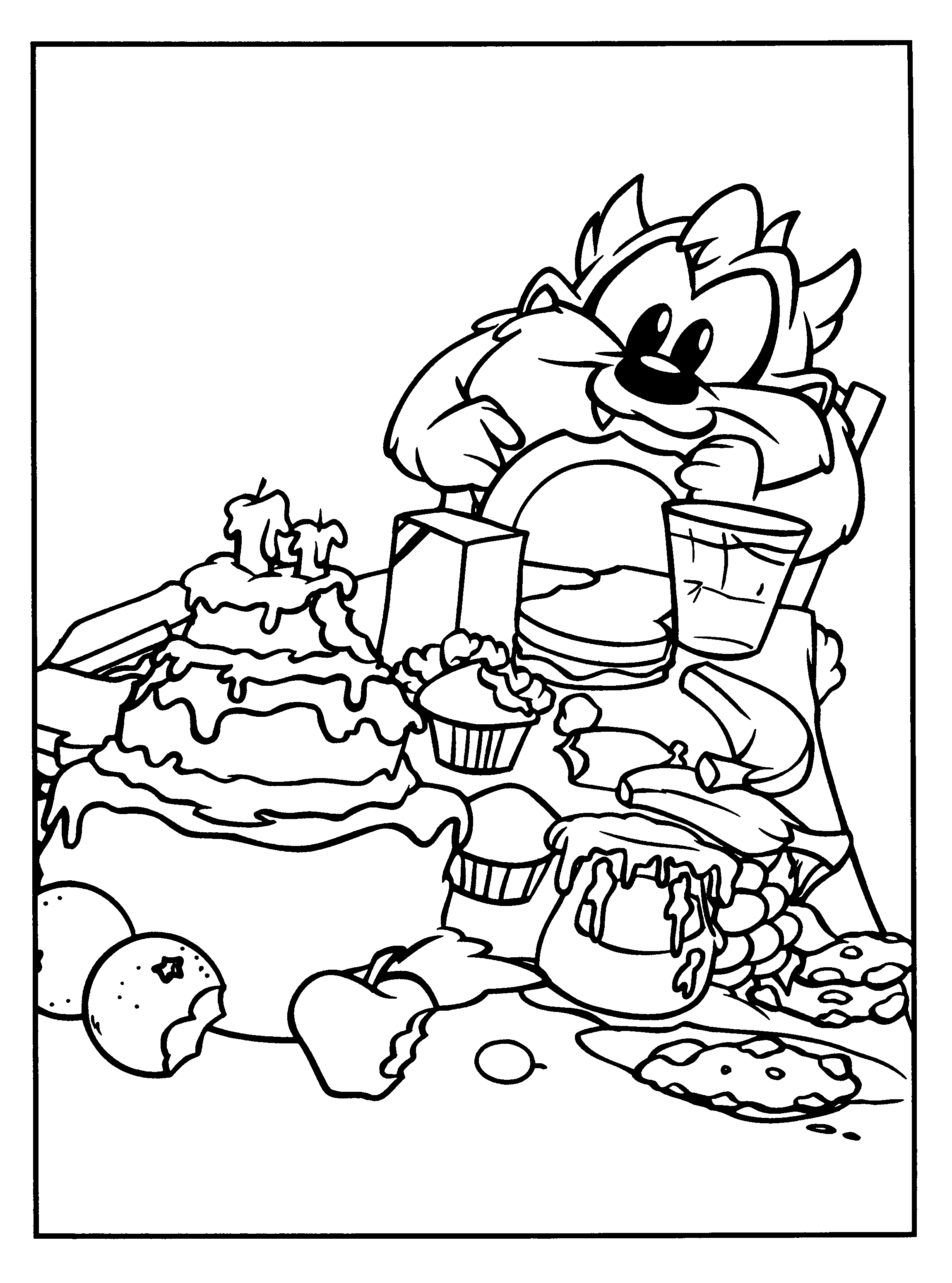 baby looney tunes coloring pages 14