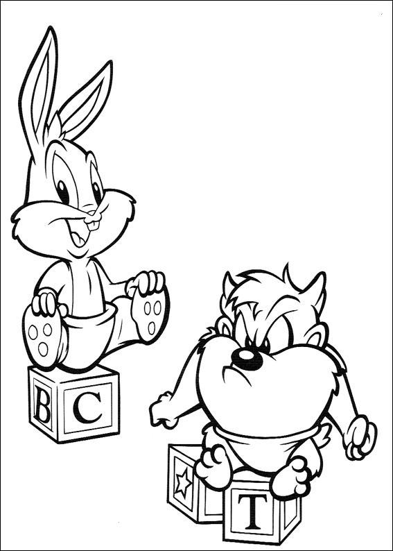 Baby looney tunes coloring pages