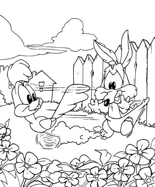 Baby looney tunes coloring pages