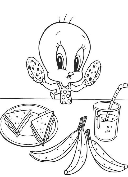 Baby looney tunes coloring pages