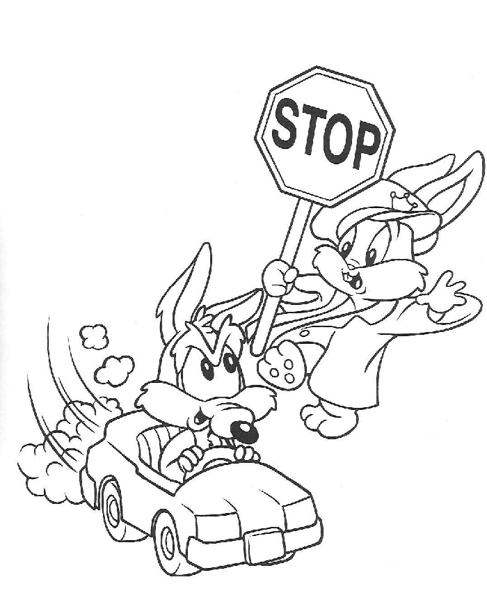 Baby looney tunes coloring pages