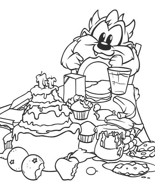 Baby looney tunes coloring pages